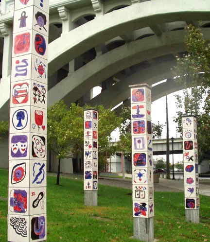Unity Walk Tile Columns by George Woideck